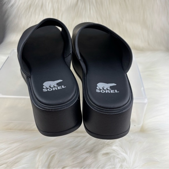 SOREL PLATFORM SANDALS DAYSPRING SLIDE SIZE 9 WOMANS - Picture 3 of 10